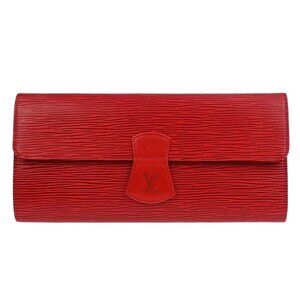 Louis Vuitton Red Epi Rouleau Schmucketui Rot Pouch M48357 MI0962 154363